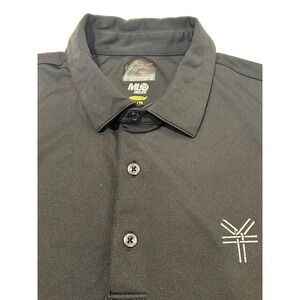 GREG NORMAN Men's Short Sleeve ML75 Play Dry Golf Black‎ Polo Shirt - Size XL